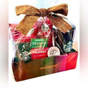 NWT STARBUCKS; Mug & Cold Cup, Coffee, Tea, Coco all in this Holiday Gift Set!